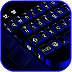 Cover Image of Herunterladen Blaues schwarzes Tastatur-Thema 1.0 APK