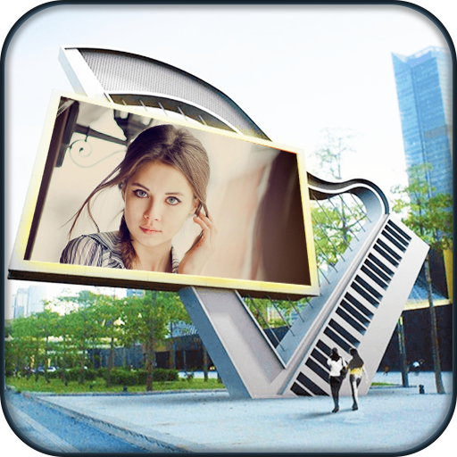 Stand Hoarding Photo Frames famous poster editor for PC / Mac