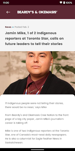 Beardys & Okemasis Cree Nation Screen 3