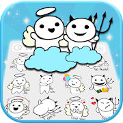 Angel Devil Friends Emoji Stickers
