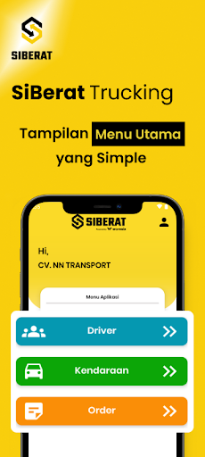 Android application SiBerat Trucking screenshort