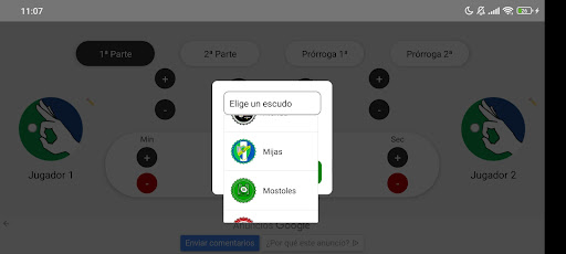 Marcador de Fútbol Chapas Screen 2