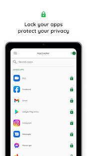 AppLocker: PIN, Patrón Screenshot