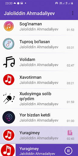 Android application Jaloliddin screenshort