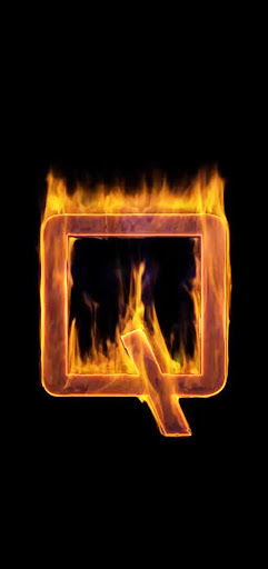 Fire Letter Q Live Wallpaper Screen 3