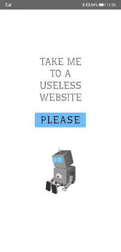 Android application Useless Websites screenshort