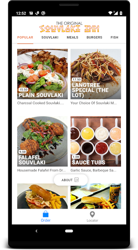 Android application Souvlaki Inn screenshort