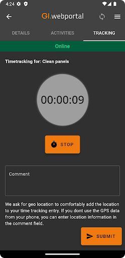 GI.webportal Screen 2