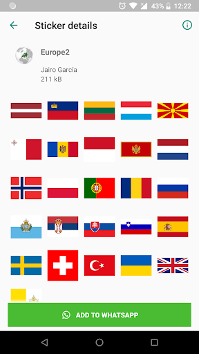 Stickers of Flags WAStickerApps