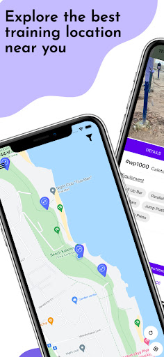 Android application Workout Places screenshort