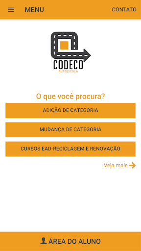 Android application Autoescola Codeco screenshort