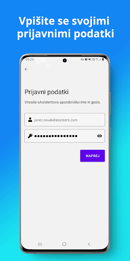 eA Prijava Screen 2