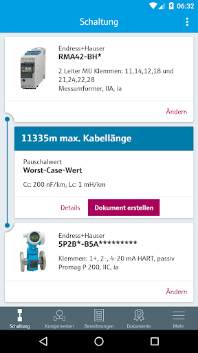 Endress+Hauser ExiCalculator Screen 2