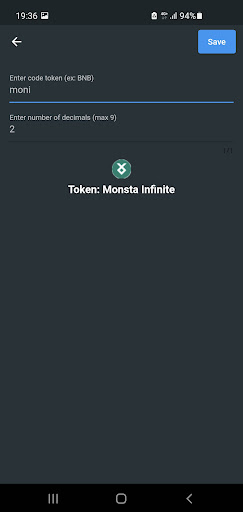 Android application My Token Viewer screenshort