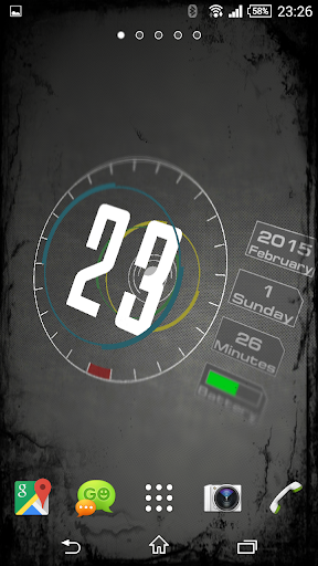 Android application Ring Clock screenshort