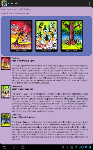 Screenshot of Tarot of Trees