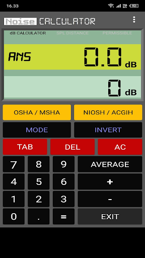 Noise Calculator Screen 2
