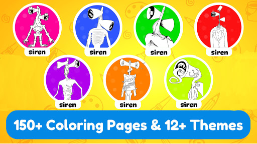 Siren Head Coloring Pages Printable for Free Download