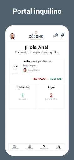 Android application Códomo screenshort