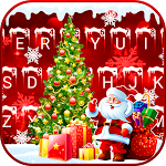 Happy Red Christmas Keyboard Background Apk