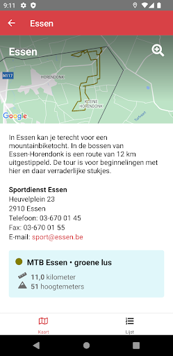 Mountainbikeroutes België Screen 2