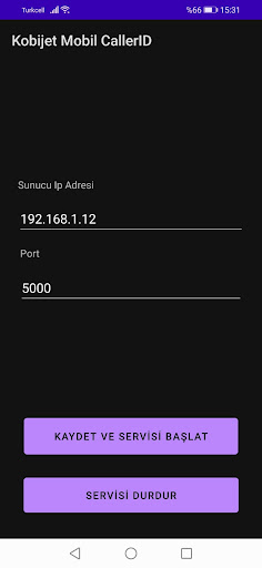 Android application Kobijet Mobil CallerID screenshort