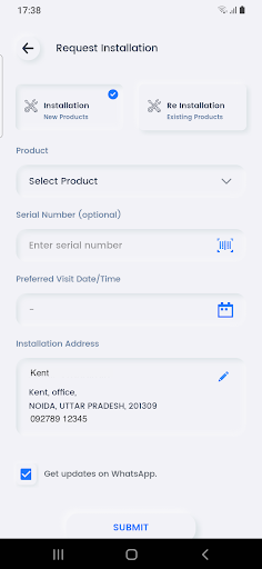 Kent Service App Screen 3