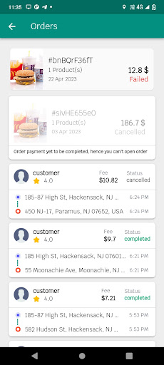 Android application Mi Delivery Driver screenshort