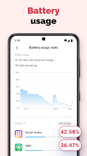 Battery Life Monitor and Alarm Schermata