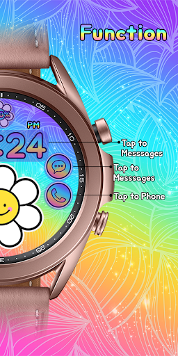 Cute Smile Flower_Watchface Screen 3