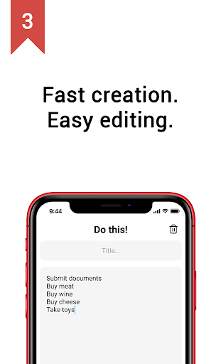 تطبيق Simple to-do and grocery list! برو2