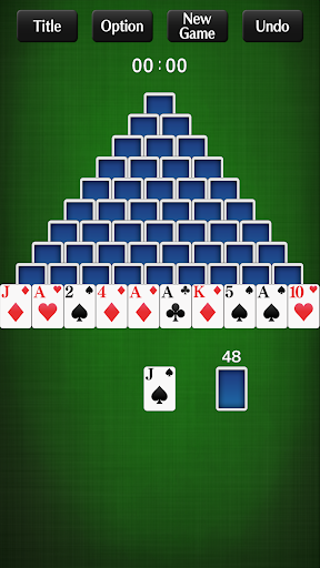 Pyramid Solitairecard game