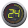 Circle digital clock. widget icon