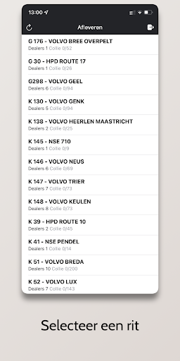 Distro Afleveren Screen 2