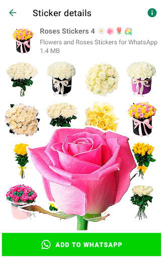 Roses Stickers for WhatsApp screenshot 5