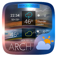 Arch GO Weather Widget Theme
