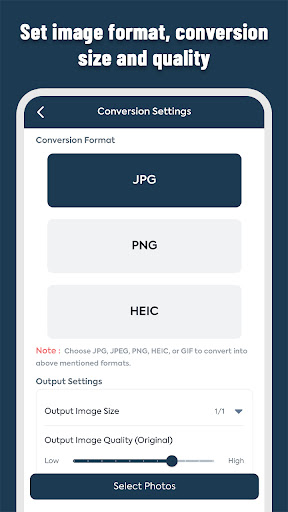 HEIC to JPG/PNG Converter Screen 3