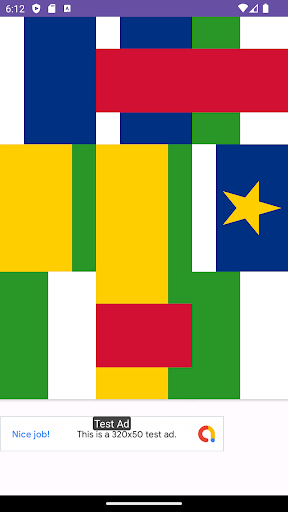 C African Republic Flag Puzzle Screen 2