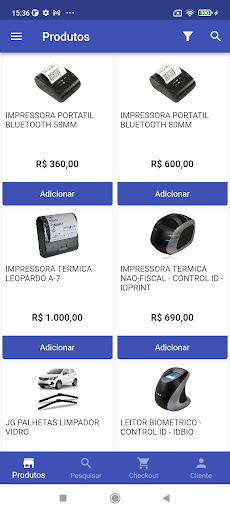 Android application iProSystem screenshort