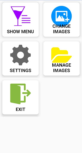 Android application Electric Picture frame/Menu screenshort