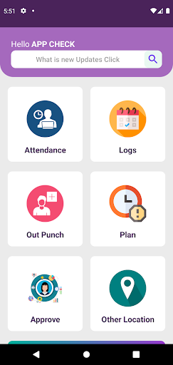 Android application Derik Attendance screenshort