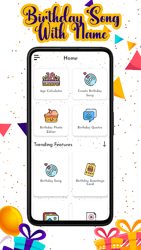 Android application Happy Birthday Song & Wishes screenshort