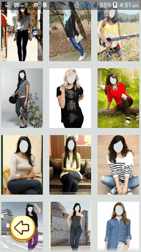 Android application photo Editor - Girls in Jeans screenshort