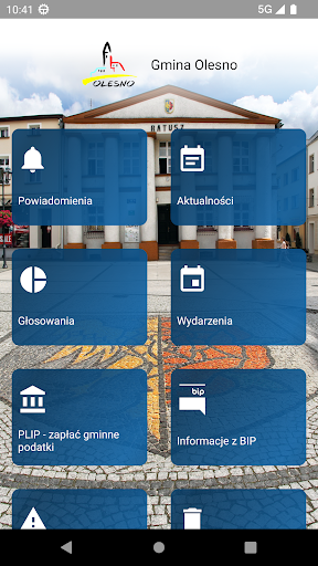 Android application Gmina Olesno screenshort