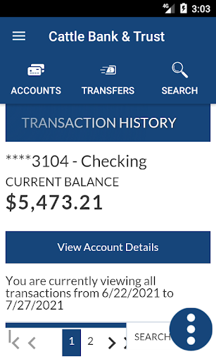 Cattle Bank and Trust Mobile Screen 3