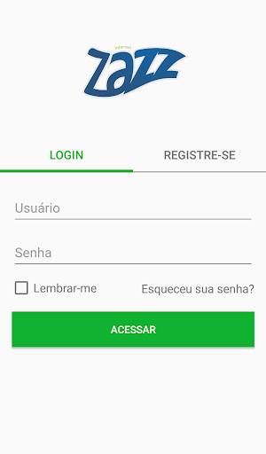 Android application Auto Atendimento Zazz Internet screenshort