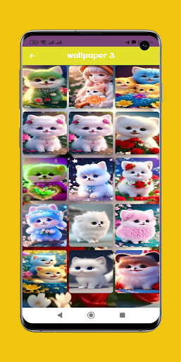 Android application cat wallpaper screenshort