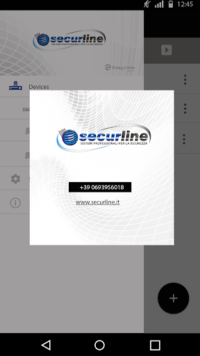 Android application SECURLINE EasyView screenshort