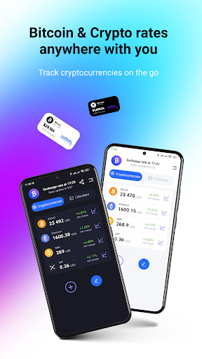 Android application Cryptocurrency exchange rates screenshort