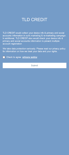 Android application TLD CREDIT screenshort